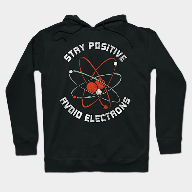 Physics Vintage Proton Electron Science Hoodie by shirtsyoulike